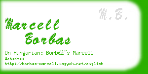 marcell borbas business card
